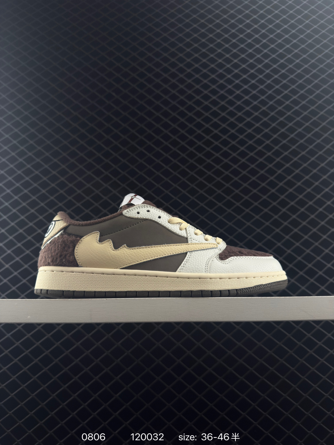 fragment design x Travis Scott x Nike Air Jordan 1 Low OG SP”Black/Green Toe“